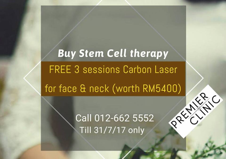 Sign up a Stem Cell Therapy & Get 3 Carbon Peel Laser Session for FREE