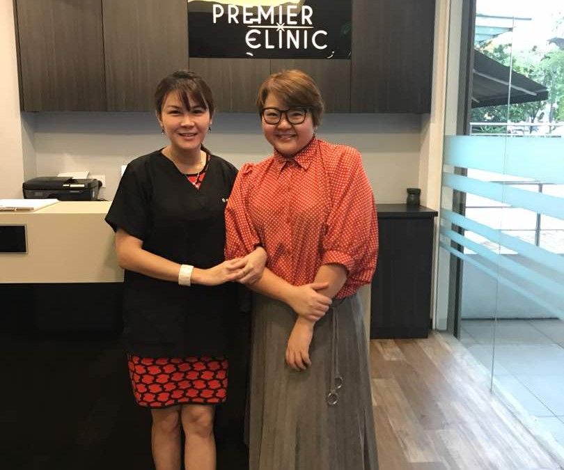 Celebrity Jamie Chu visited Premier Clinic Puchong in 8 November 2017