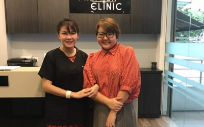 Celebrity Jamie Chu visited Premier Clinic Puchong in 8 November 2017